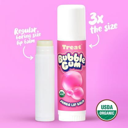 Bubble Gum Jumbo Organic Lip Balm