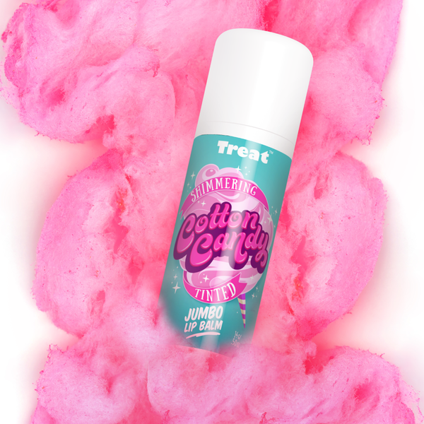 Shimmering Cotton Candy Tinted Organic Lip Balm - Treat Beauty
