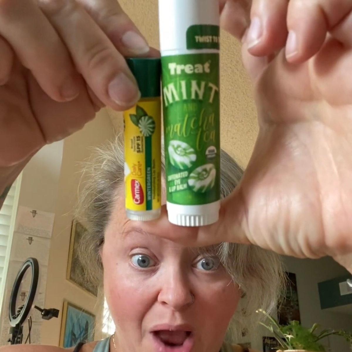 Mint & Matcha Tea Caffeinated Eye  Lip Balm