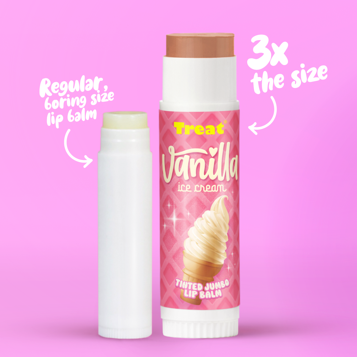 Vanilla Ice Cream Tinted Jumbo Lip Balm