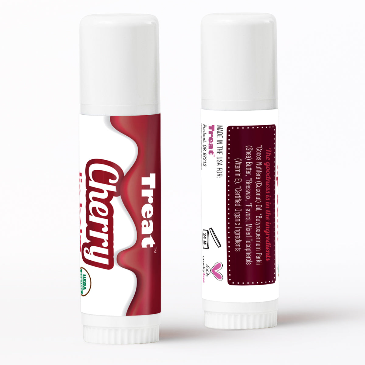 Cherry Jumbo Organic Lip Balm 