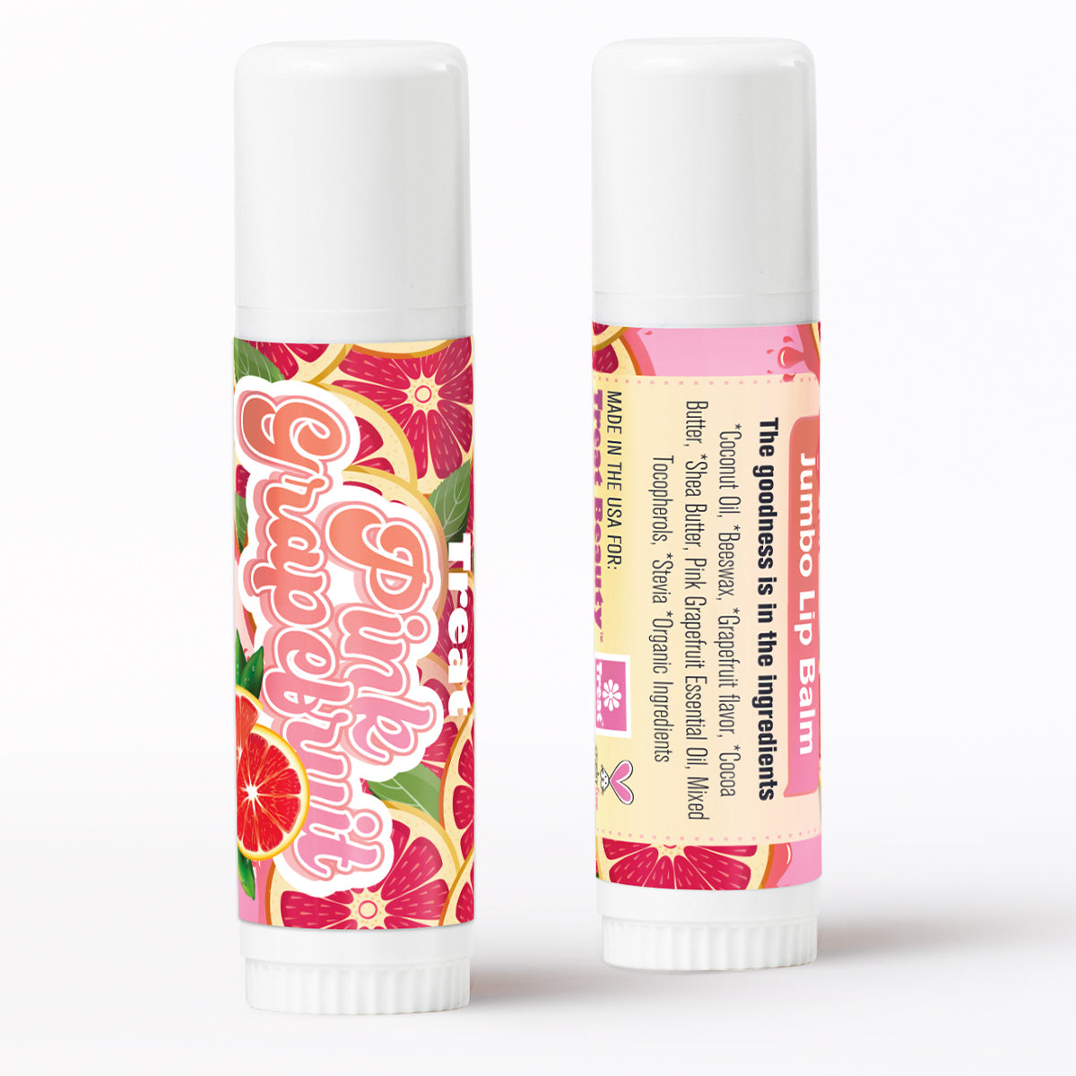 Pink Grapefruit Jumbo Lip Balm