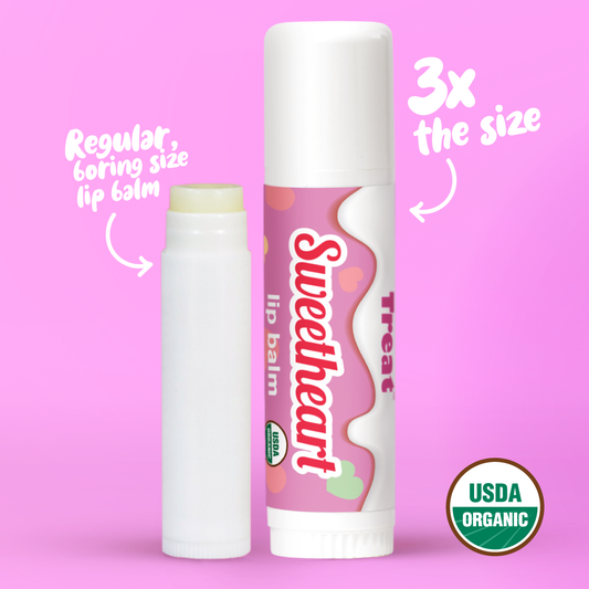 Sweetheart Jumbo Organic Lip Balm